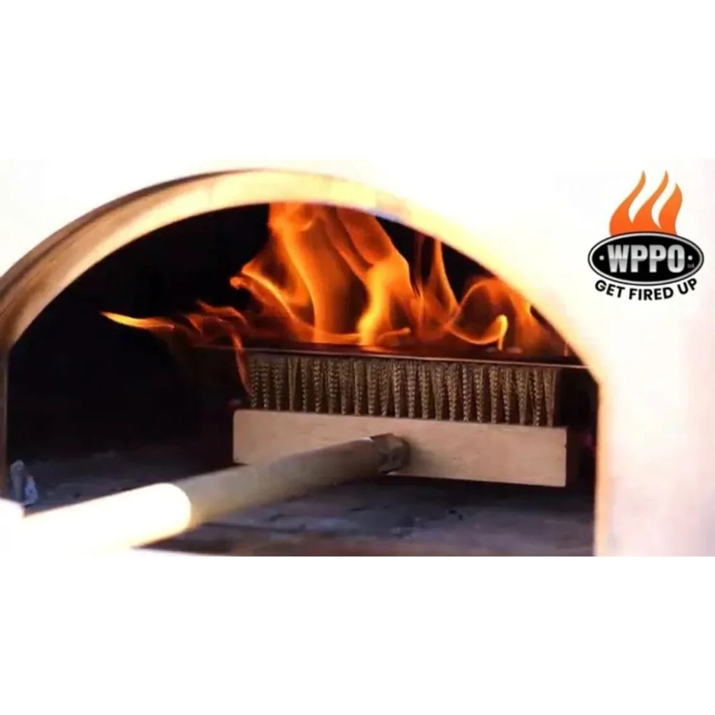WPPO 47" Pizza Oven Brush with Scraper - Image 2